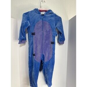 Eeyore Blue Body Suit Pajamas With Hood Children’s Size 5 NWT